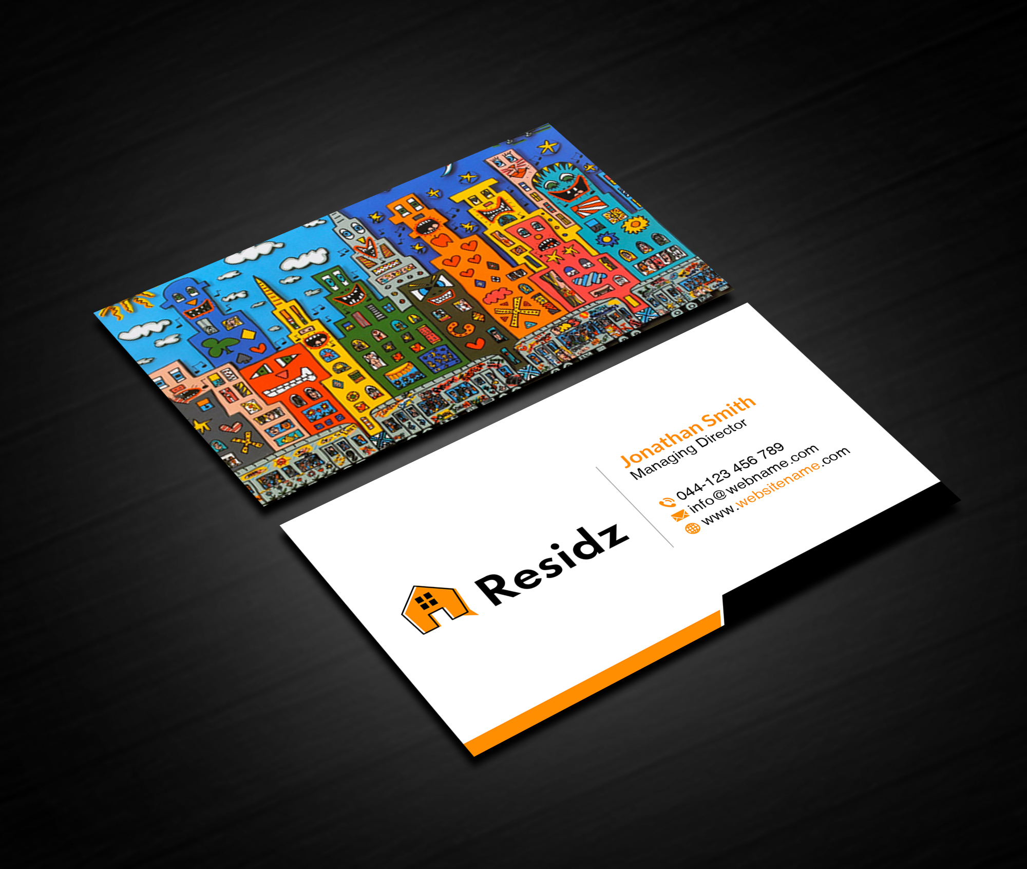 Business Card Design by Creations Box 2015 for Resides | Design #27125558