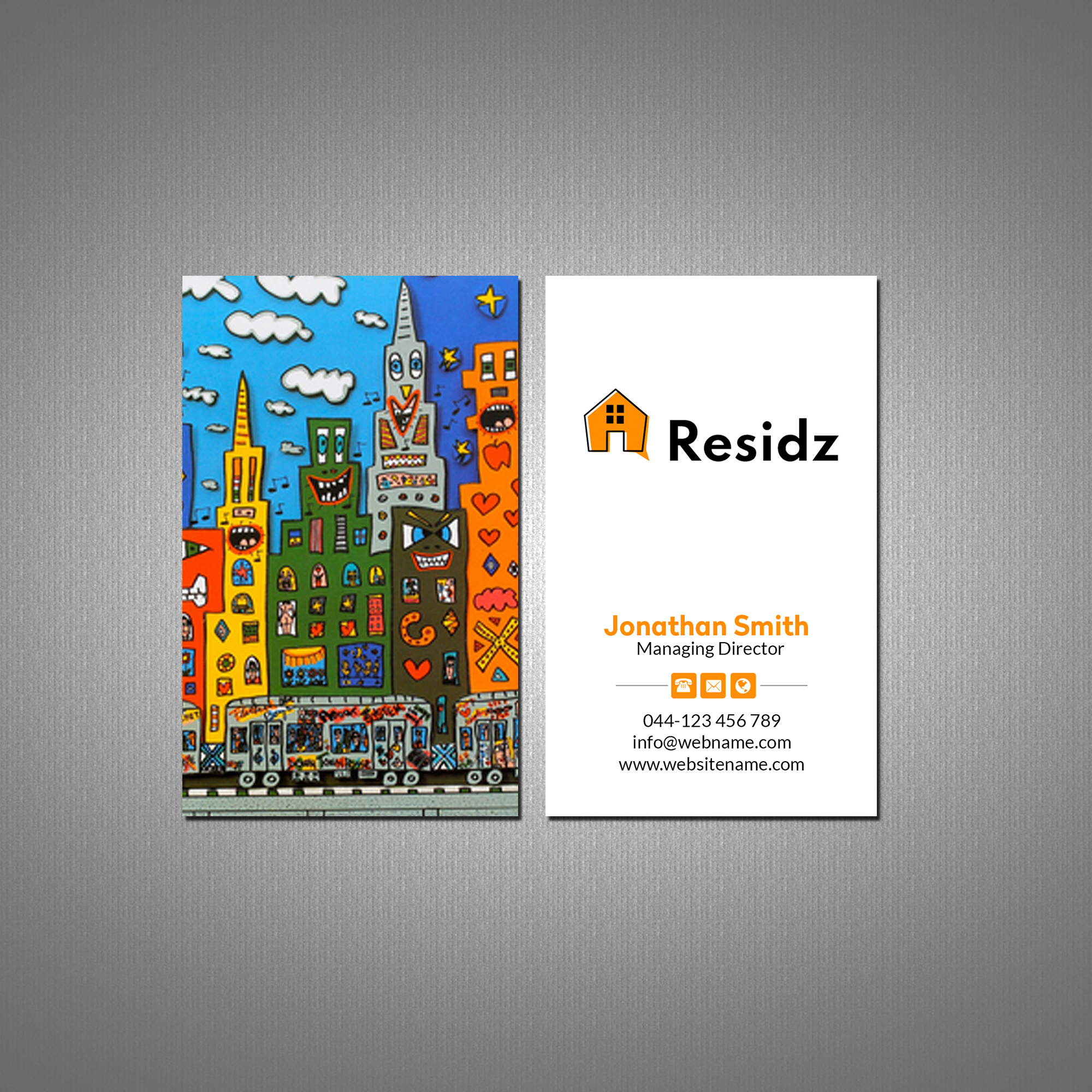Business Card Design by Creations Box 2015 for Resides | Design #27125577