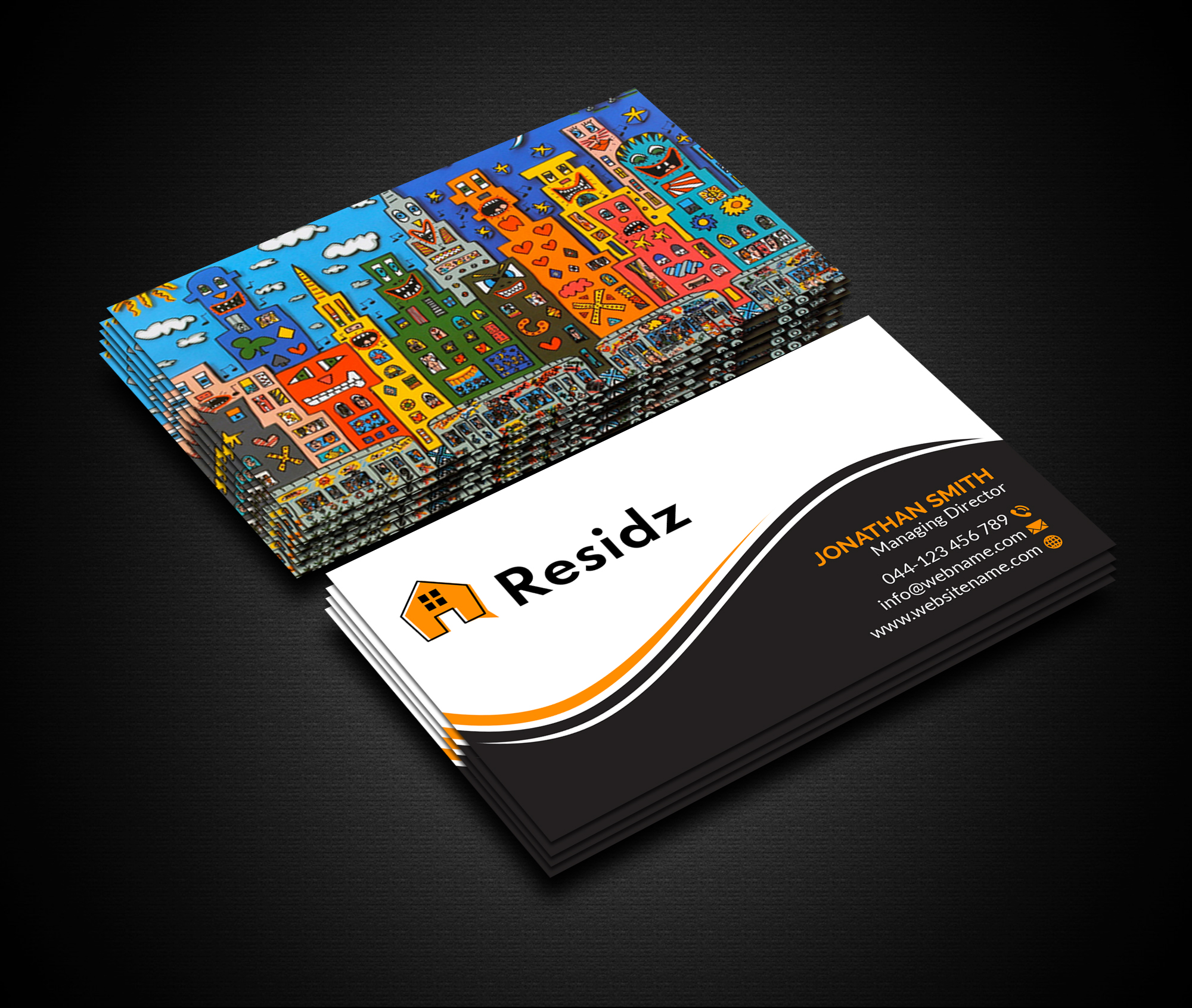 Business Card Design by Creations Box 2015 for Resides | Design #27125606