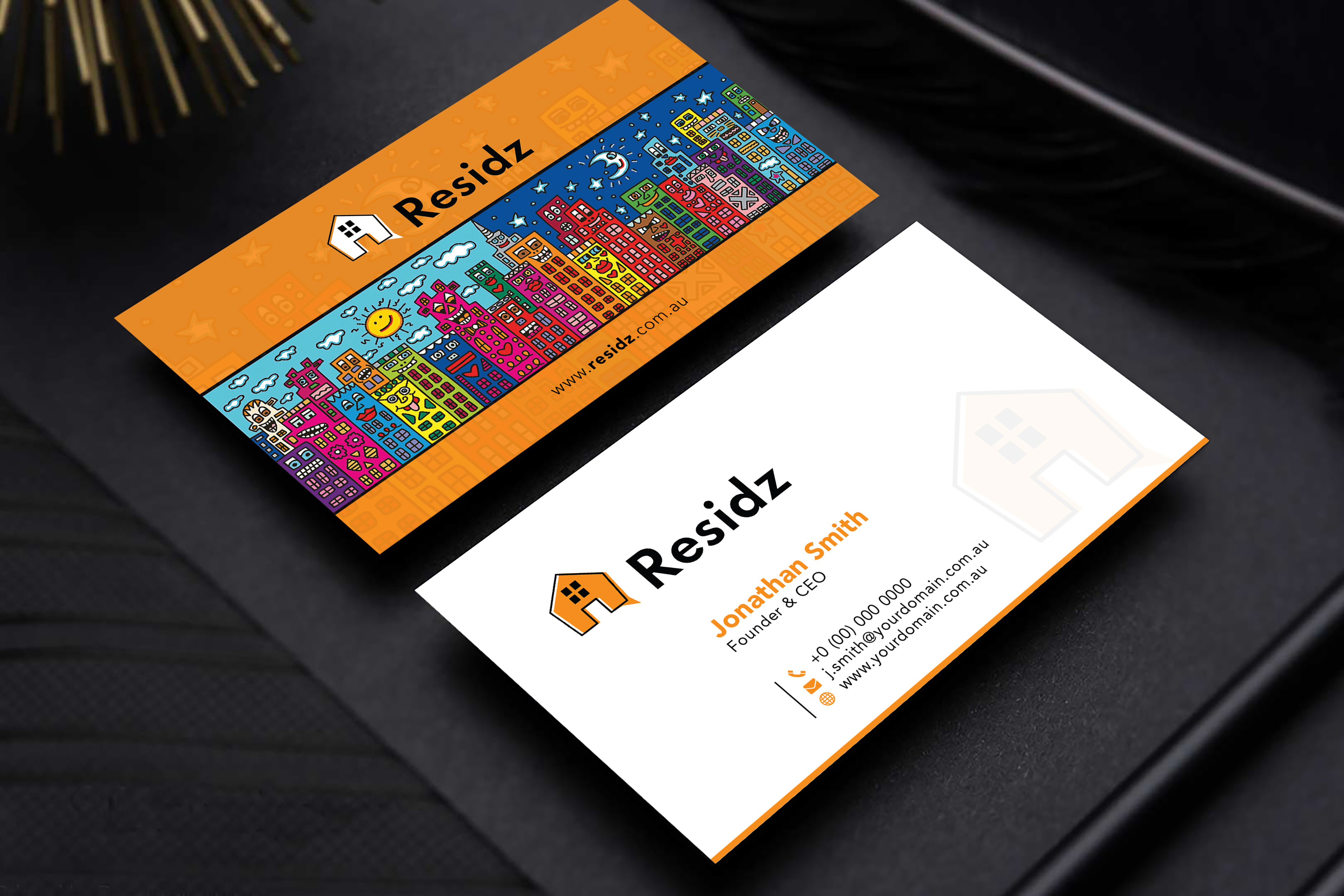 Business Card Design by Bold Pixels for Resides | Design #27133601