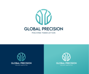 Global Precision, Machine Fabrication | Logo Design by Ng V Duc