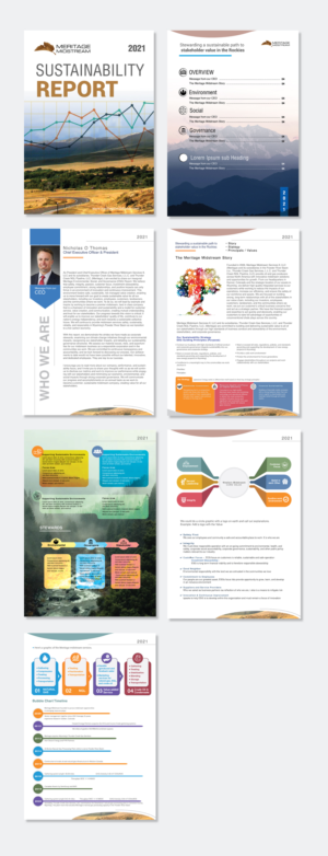 Meritage Midstream Summary ESG brochure report | Design de Brochure par Sushanta_Halder