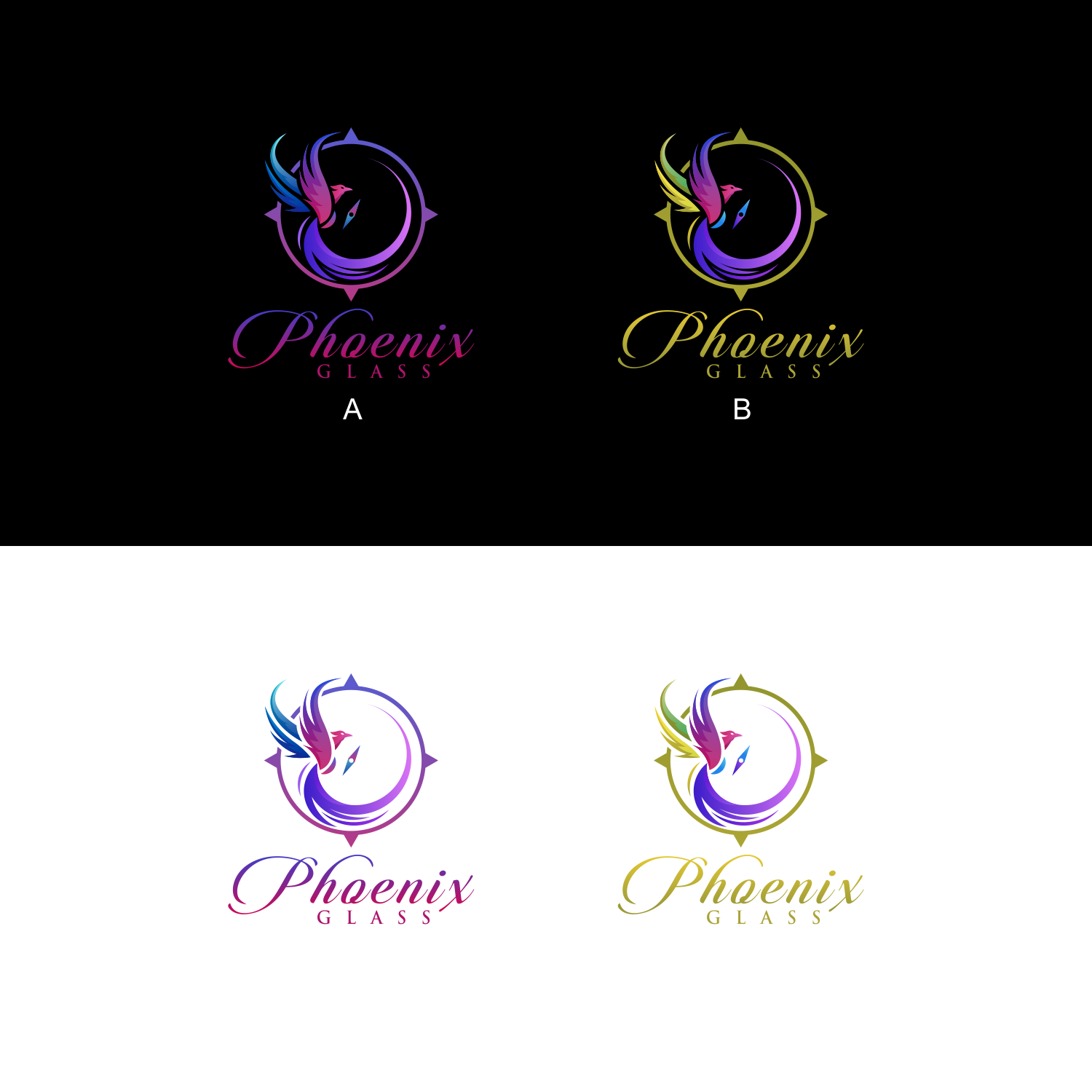 Logo Design by mr.yasmine for Phoenix Glass | Design #27110487