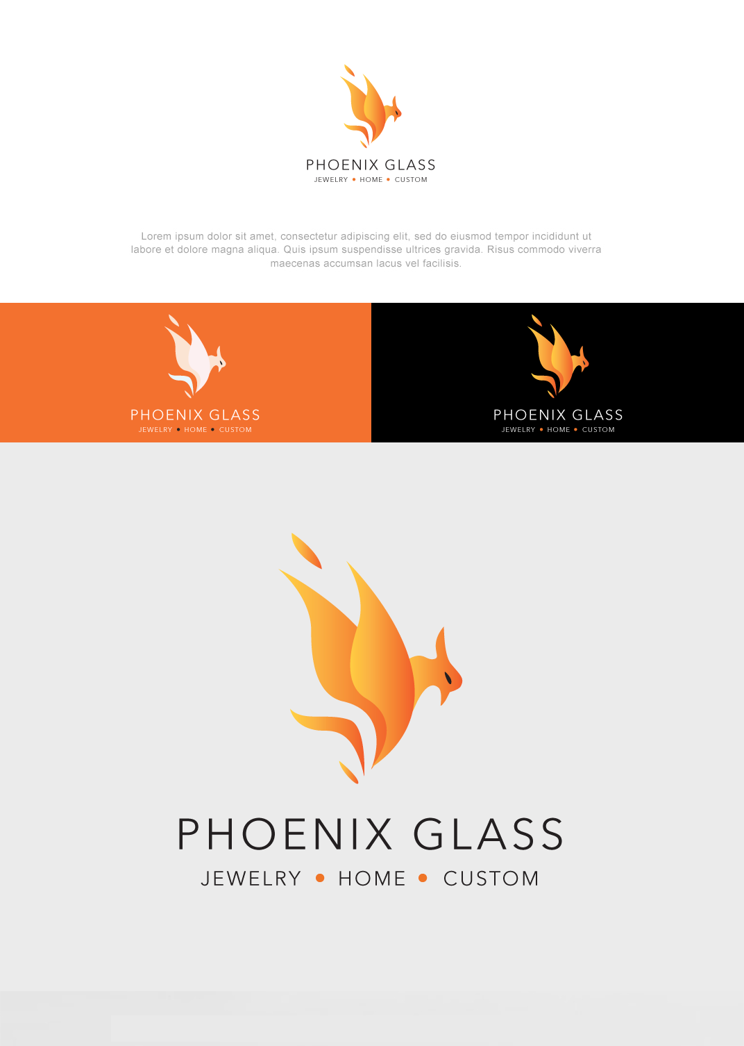 Diseño de Logo por  Artman para Phoenix Glass | Diseño #27130648