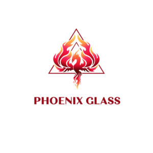 (first line) Phoenix Glass (second line) Jewelry - Home - Custom | Logo Design by borzoid