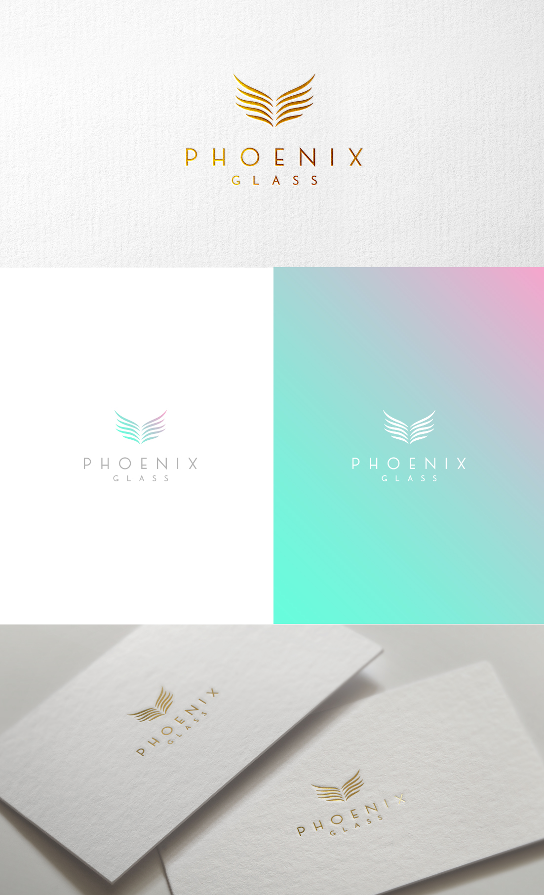Logo Design by GLDesigns for Phoenix Glass | Design #27108344