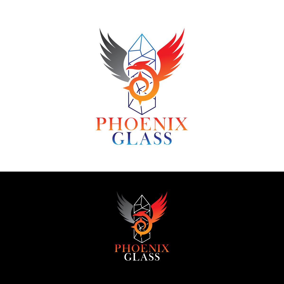 Logo Design by Graphic Bricks for Phoenix Glass | Design #27107261