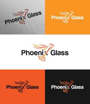Logo Design by MAWBM for Phoenix Glass | Design: #27111604