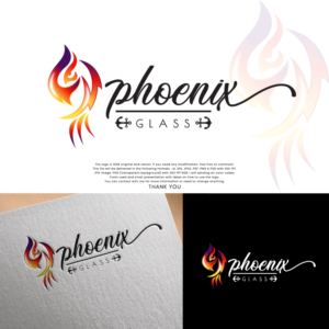Logo Design by The Silver Screen Studio for Phoenix Glass | Design: #27109862