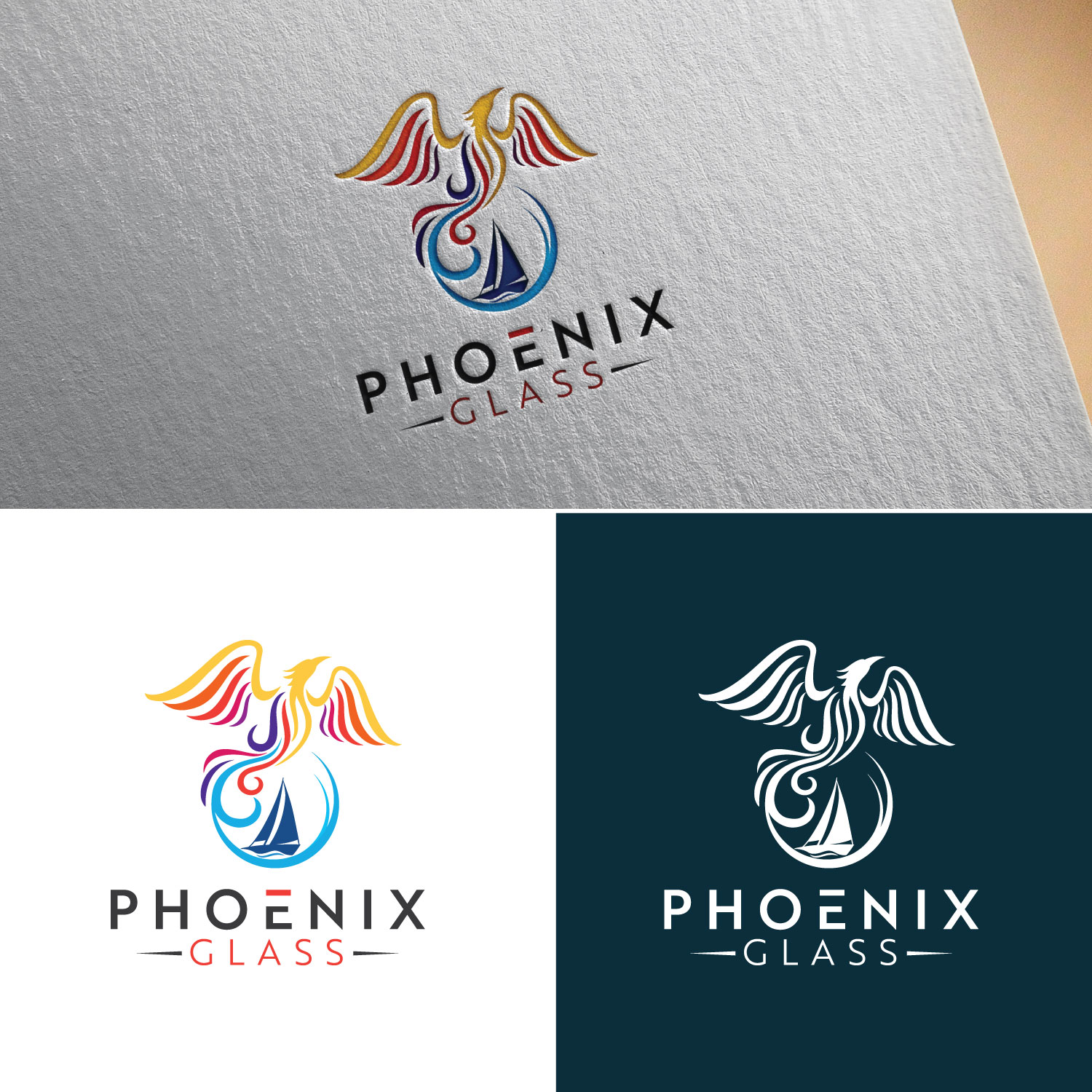 Diseño de Logo por Logo bud design para Phoenix Glass | Diseño #27107618