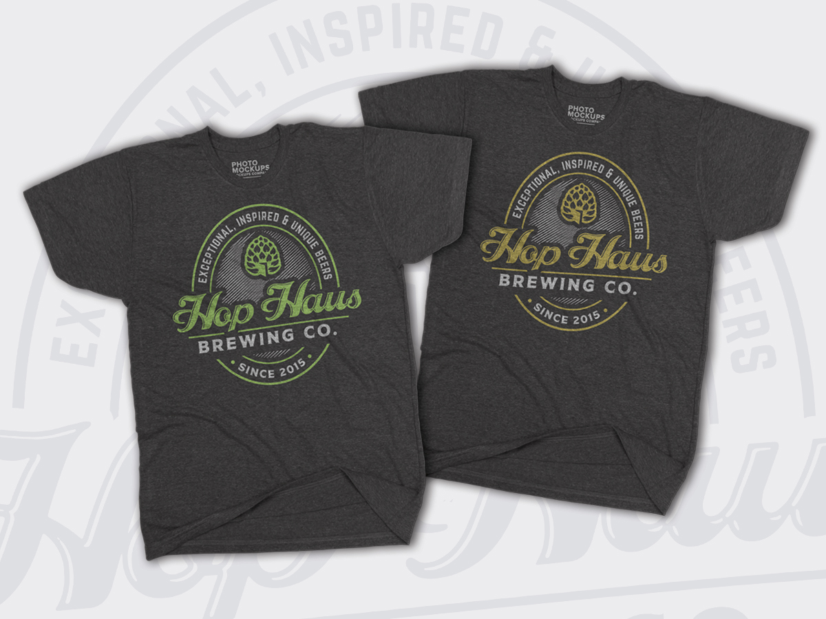 T-shirt Design by Ena for Hop Haus Brewing Co. | Design #27107905