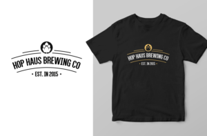 Fresh new shirt design for hoppy local  brewery  | Diseño de Camiseta por Elizaveta M