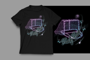 Music Note Hockey Net Design | T-Shirt-Design von Graphic Storm