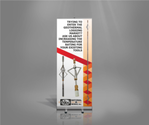 Design for 3.31” x 84” vinyl banner for tradeshow | Signage Design by Maestroto