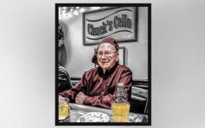 A illustration that will be a logo placed on a bottle