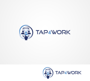 Tap4worK | Logo Design by Taya Bright