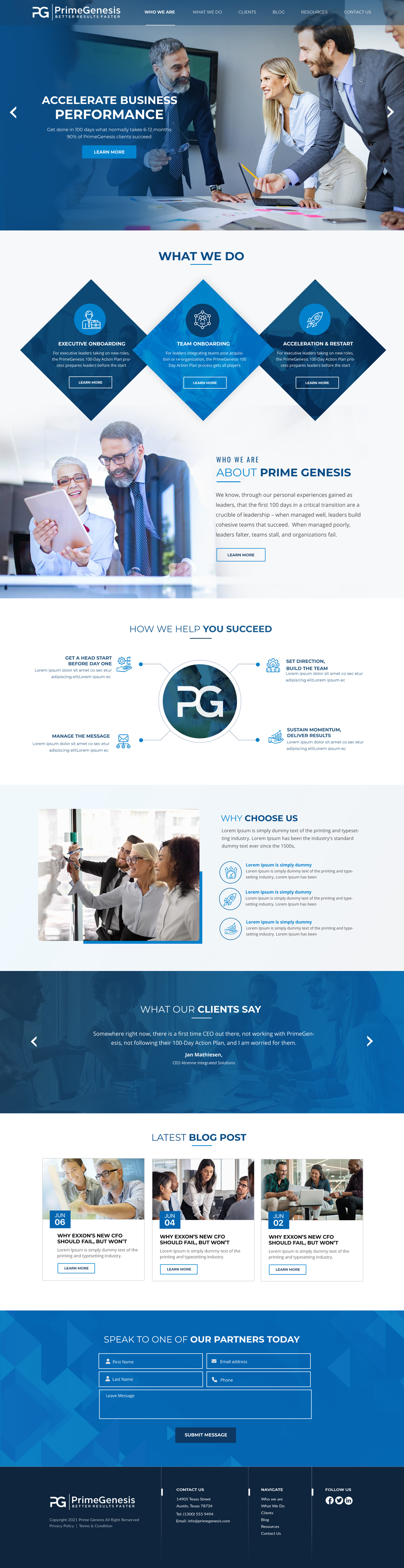 Web Design by Blue Sparrow for this project | Design #27122333