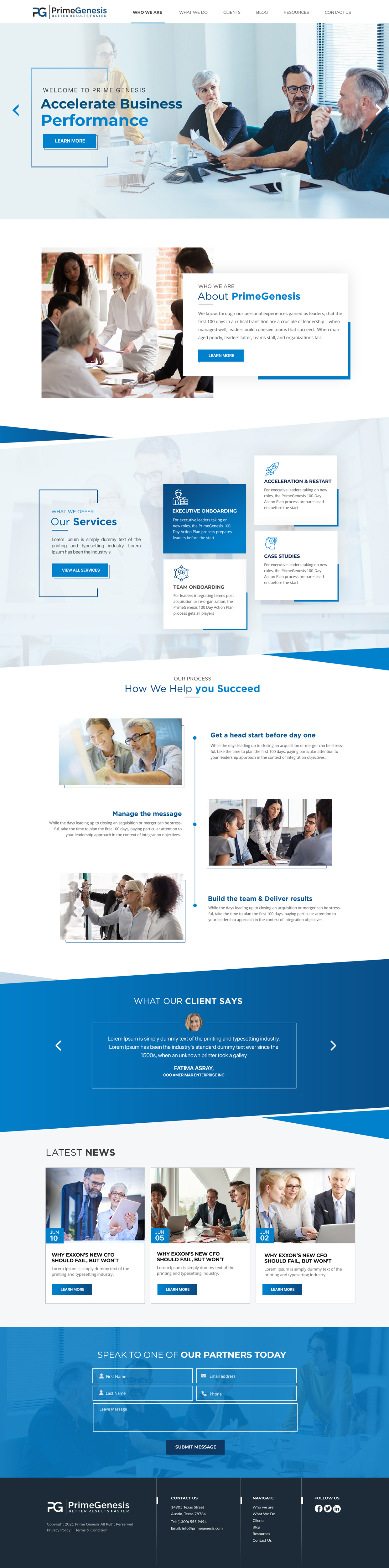 Web Design by Blue Sparrow for this project | Design #27122334
