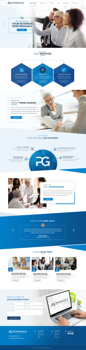 Web Design by Blue Sparrow for this project | Design: #27133121