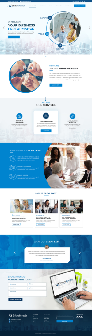 Web Design par Blue Sparrow pour ce projet | Design : #27143707