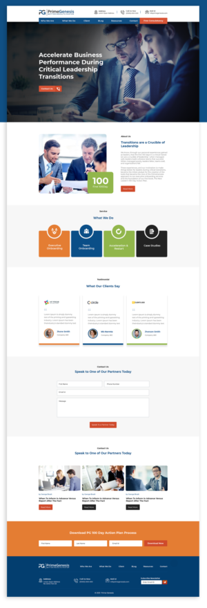New Corporate website more focused on funnel and great design | Web-Design von lemosys infotech