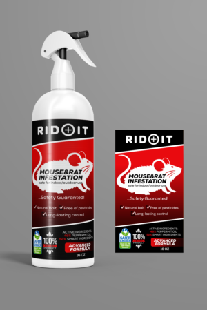 Mouse and Rodent Infestation Spray | Packaging Design by Jose Loaiza