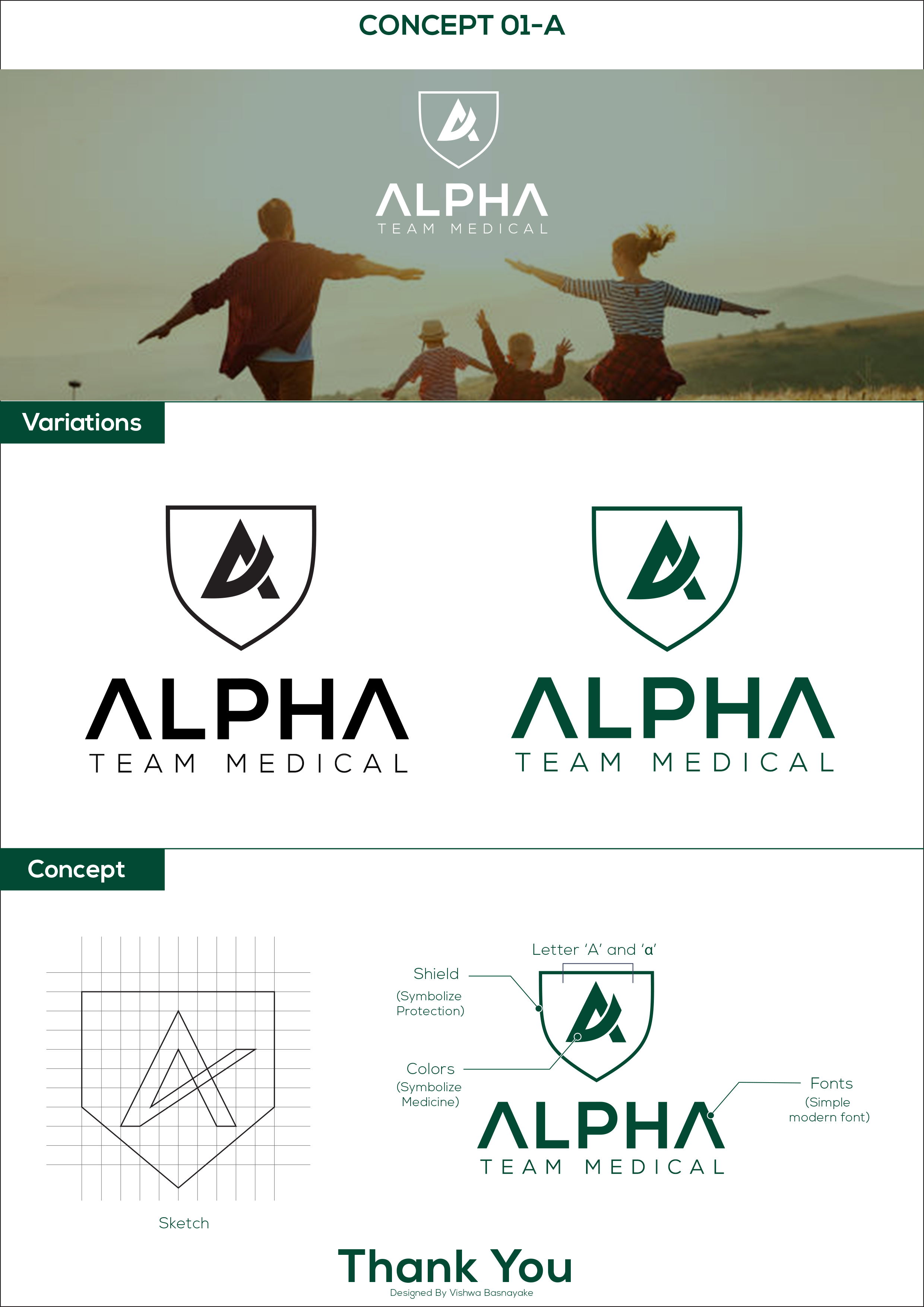 Logo Design by Vishwa Basnayake for Alpha Team Medical, LLC | Design #27117251