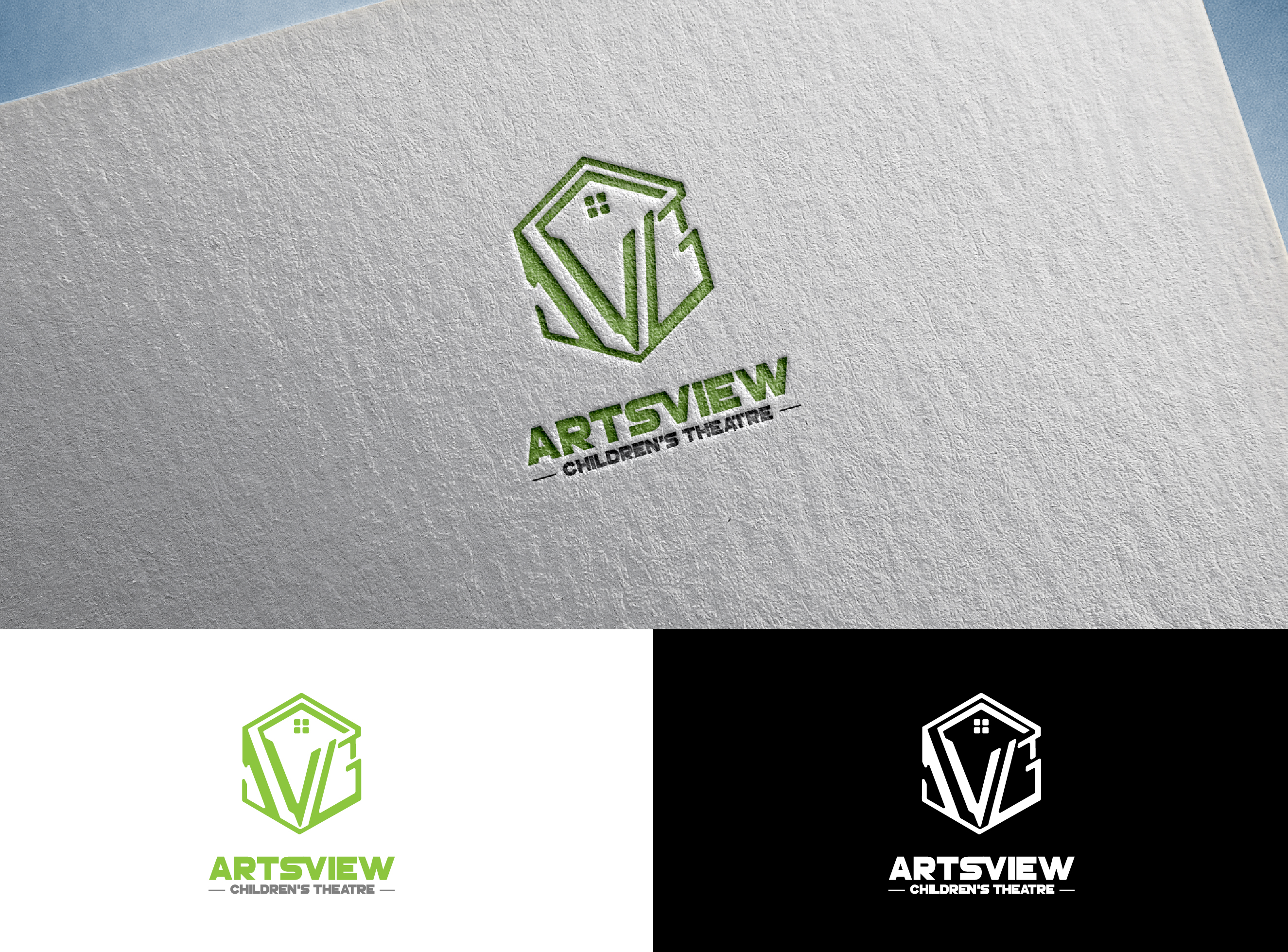 Logo Design by cocart for ArtsView Children's Theatre | Design #27135136