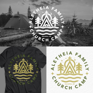 Family Church Camp  - Aletheia Christian Fellowship | Diseño de Camiseta por simple mind