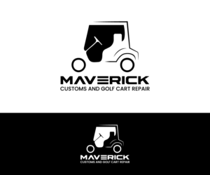 Maverick customs and golf cart repair | Logo Design by BabAgori
