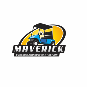 Maverick customs and golf cart repair | Logo Design by mazyo2x