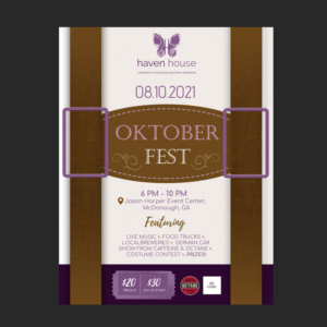 Haven House Oktoberfest 2021 | Poster-Design von DA.