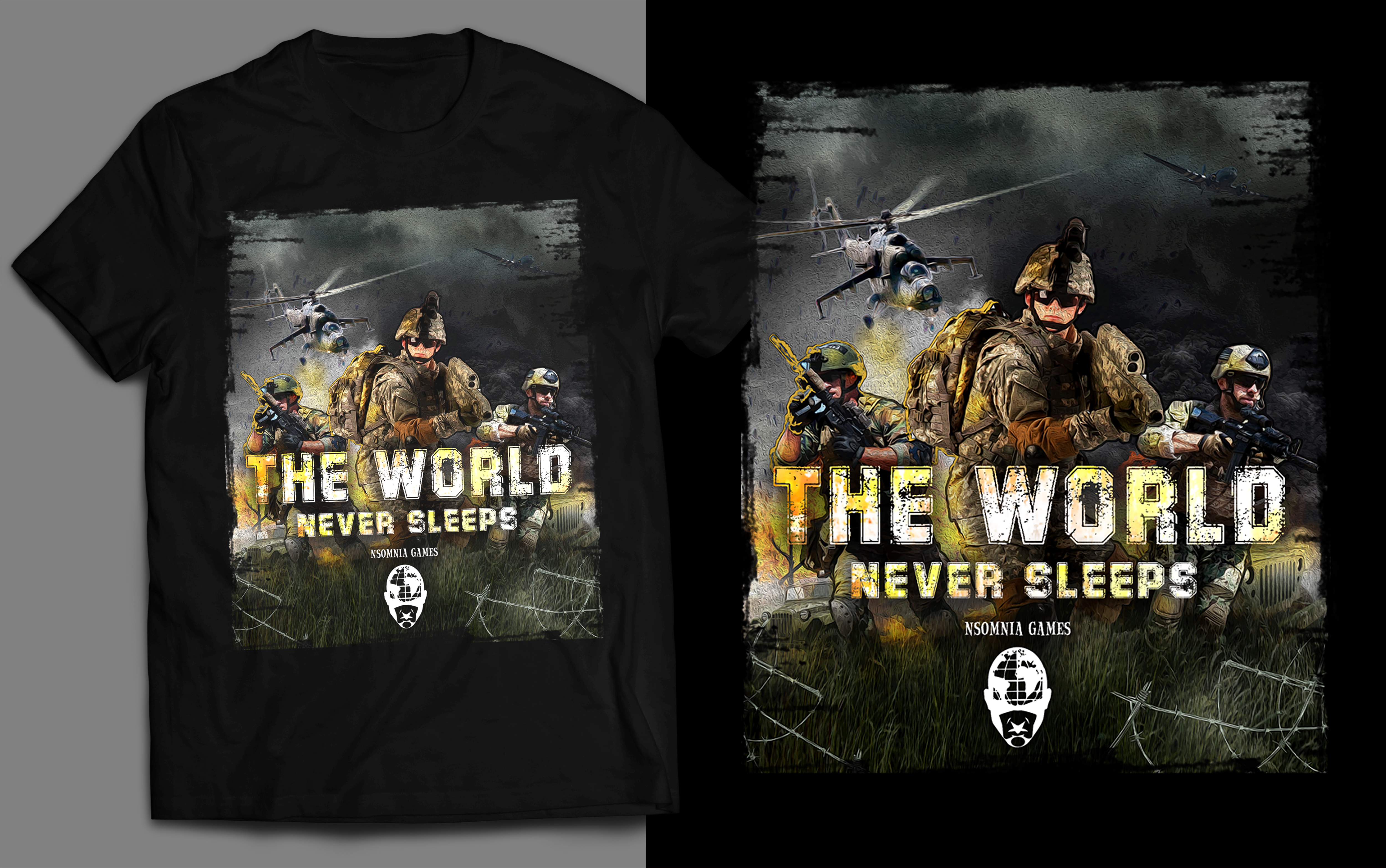 T-shirt Design by SAI DESIGNS for Nsomnia Games LLC | Design #27126534