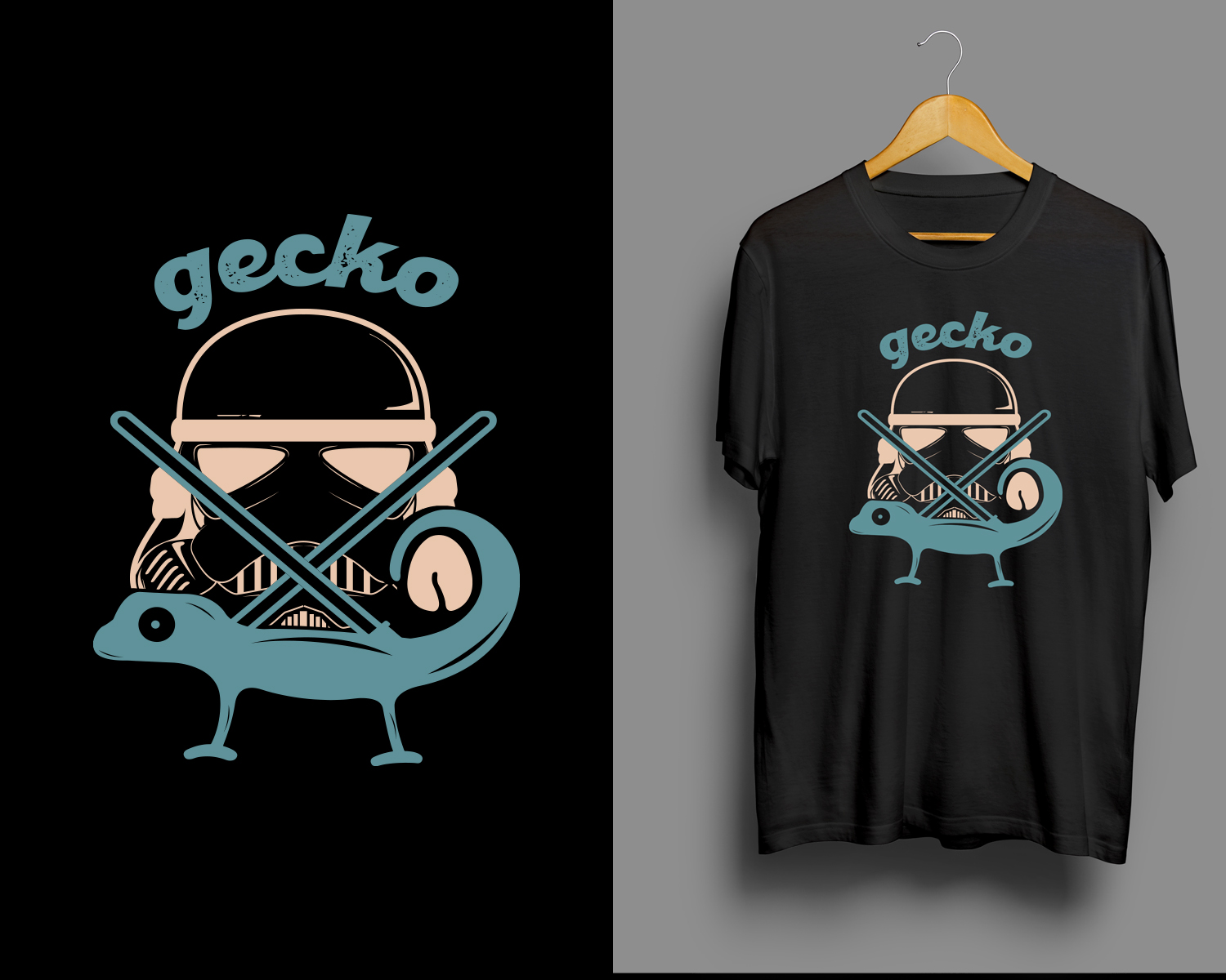 T-shirt Design by RubelRir for Golden Gecko Coffee | Design #27142816