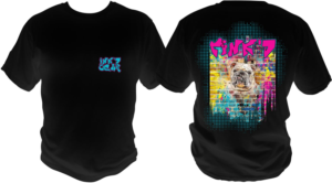 INK'D-GEAR LLC needs an American Tradition or Graffiti style T-Shirt of our English Bulldog! | T-shirt Design by bacujkov