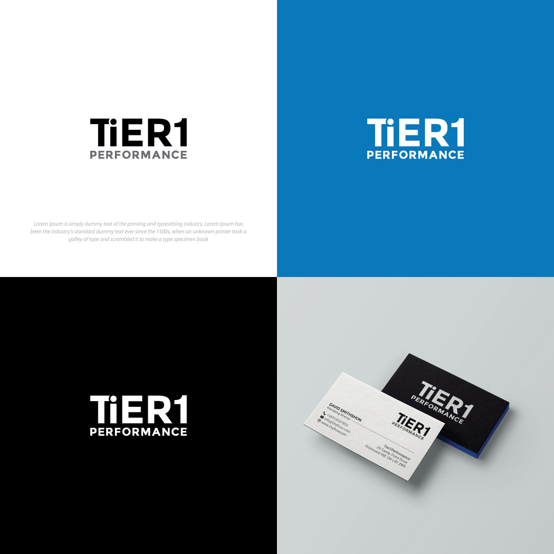 Logo Design by R.design for Tier1Performance | Design #27127222