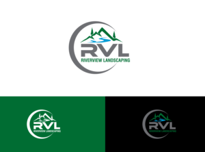 RVL (largest) and in small font Riverview Landscaping | Design de Logo par creativepoint