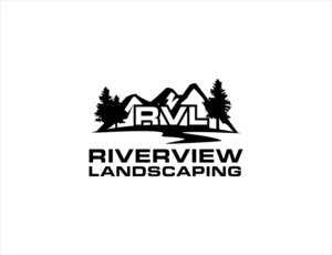 RVL (largest) and in small font Riverview Landscaping | Design de Logo par BNdesigner