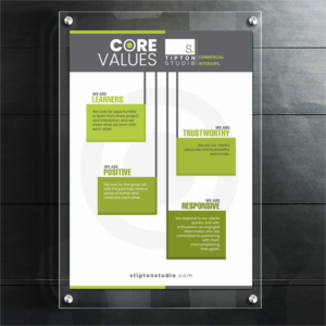 Graphic to show our studio's values  | Diseño Gráfico por Fat Bat Man