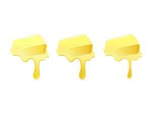 No logo text. Just the stick of butter. | Logo Design by Atvento Graphics
