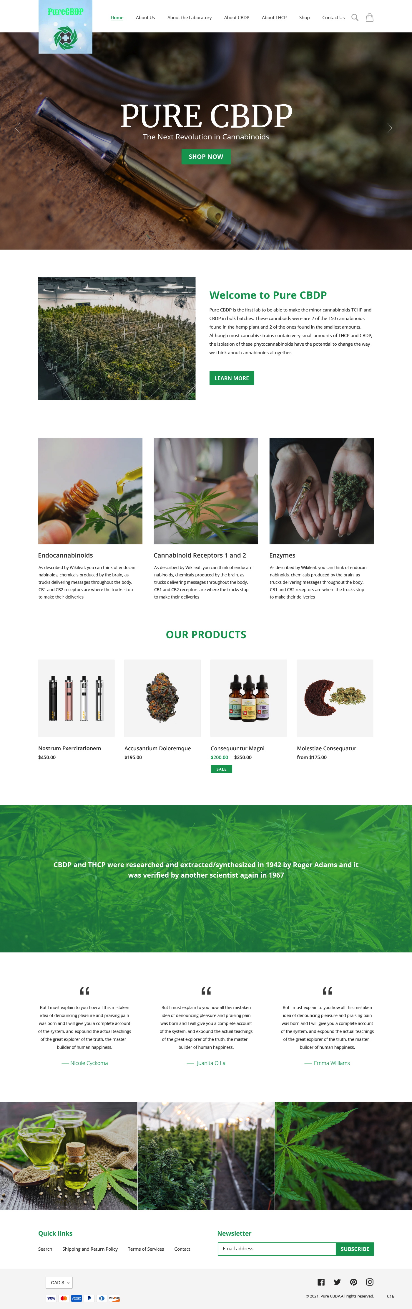 Web Design par pb pour Sandstone Springs Labs, LLC | Design #27132950