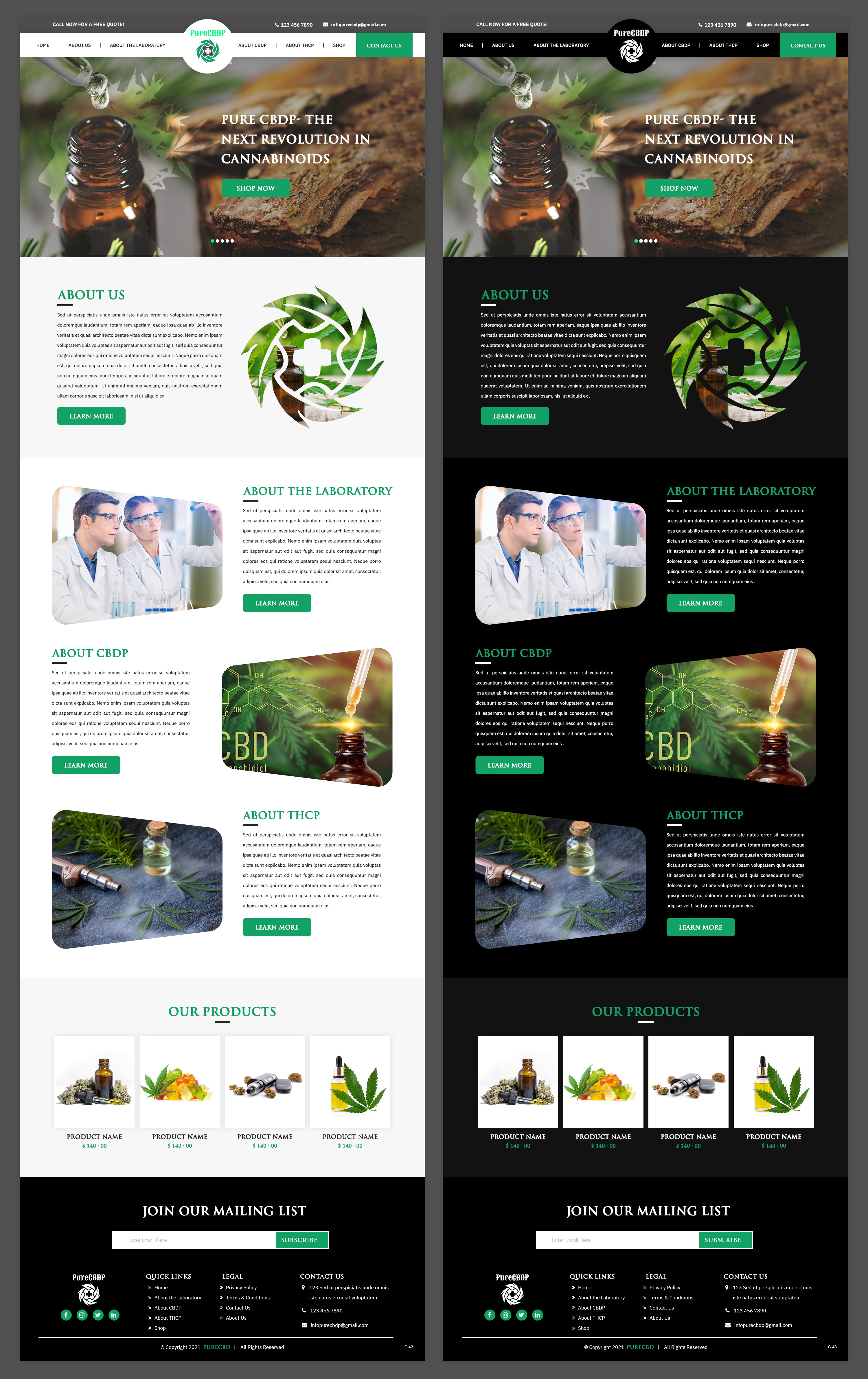 Web Design by pb for Sandstone Springs Labs, LLC | Design #27132955