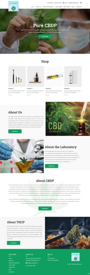 Web Design by pb for Sandstone Springs Labs, LLC | Design #27132956