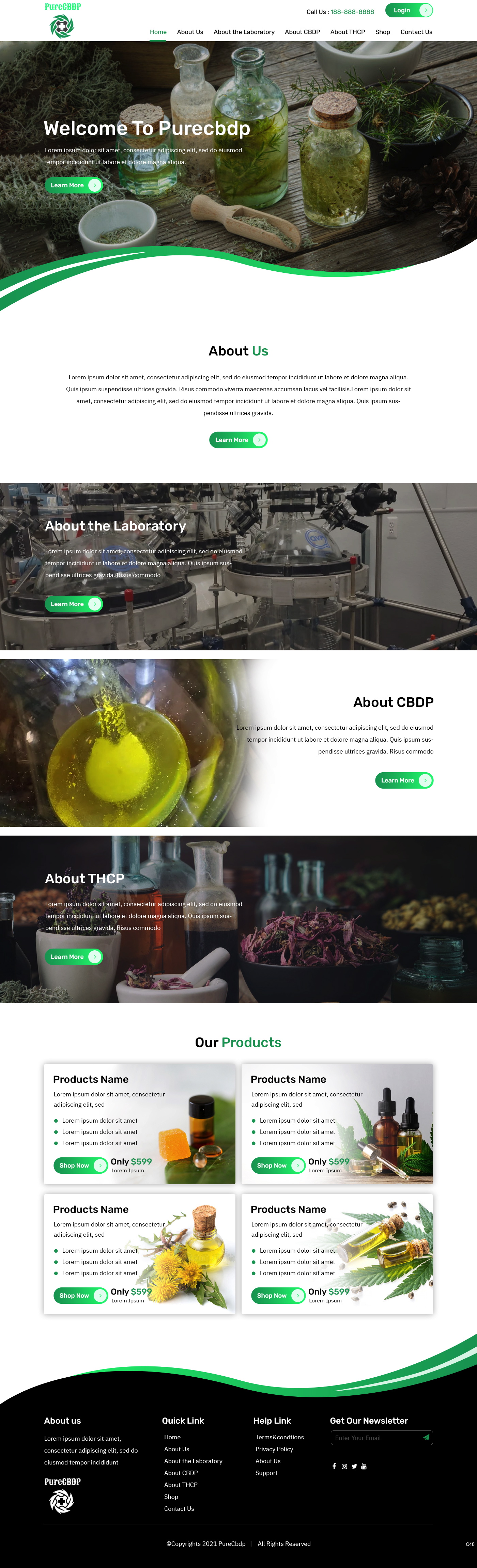 Web Design par pb pour Sandstone Springs Labs, LLC | Design #27132963
