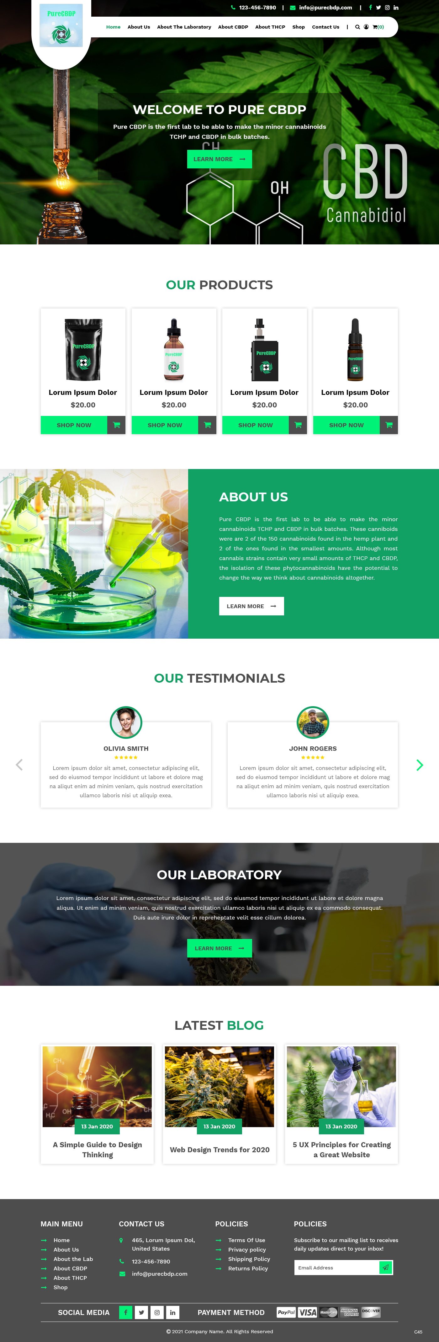 Web Design par pb pour Sandstone Springs Labs, LLC | Design #27132964
