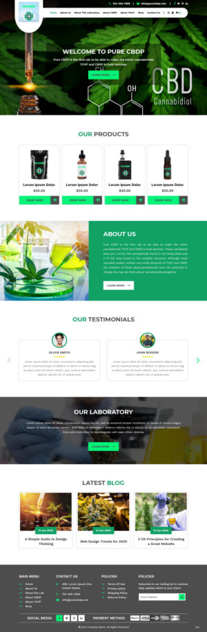 Web Design by pb for Sandstone Springs Labs, LLC | Design: #27132964