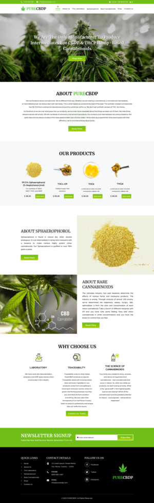 Web Design by Sbss for Sandstone Springs Labs, LLC | Design: #27188317