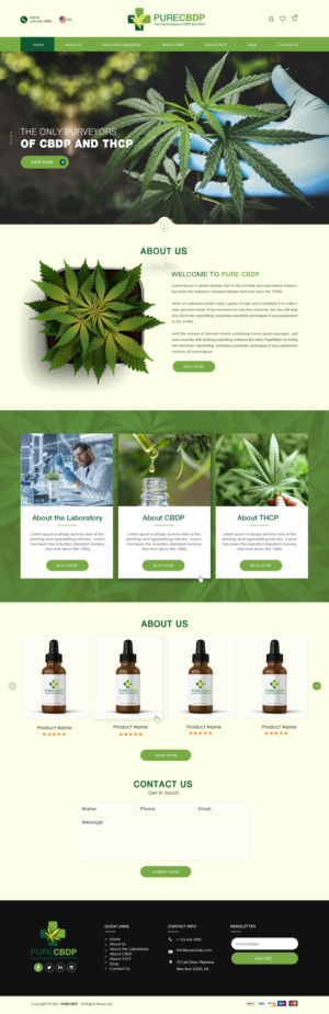 Web Design by bdesigner9 for Sandstone Springs Labs, LLC | Design: #27137564