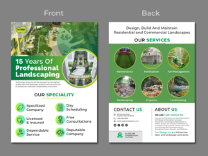 Flyer Design by Shamim_Design for Turf Design Inc | Design: #27136866