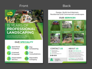 Flyer Design by Shamim_Design for Turf Design Inc | Design: #27137296